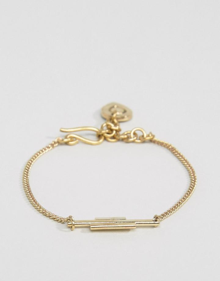 Made Geo-tribal Bracelet - Gold