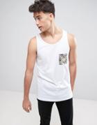 Another Influence Palm Pocket Tank - White