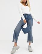 Stradivarius Straight Jeans With Rips