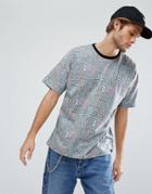 Asos Oversized T-shirt With All Over 90's Print - Multi