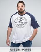 Duke Plus Raglan T-shirt With Print In White - White