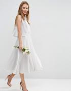 Asos Wedding Dress With Soft Double Layer - Gray