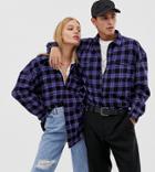 Collusion Unisex Oversized Check Shirt