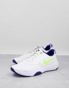 Nike Training Cityrep Sneakers In White/volt