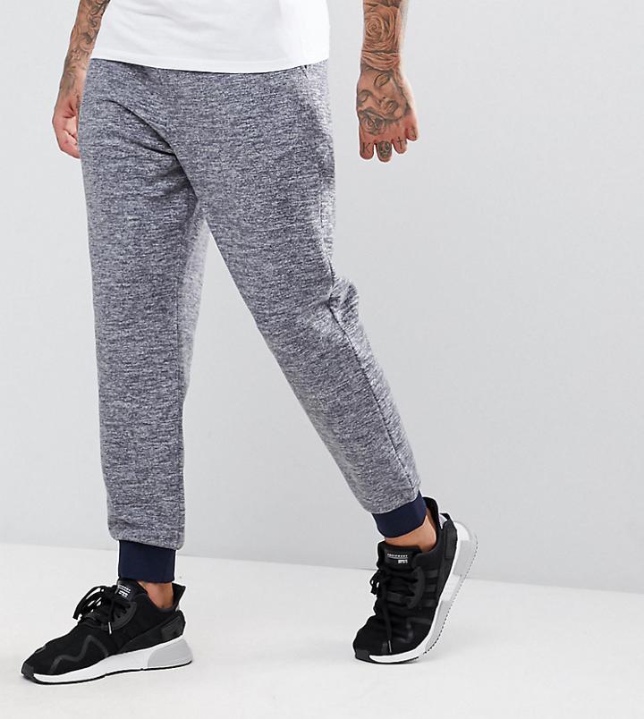 Asos Slim Joggers In Fleece - Navy