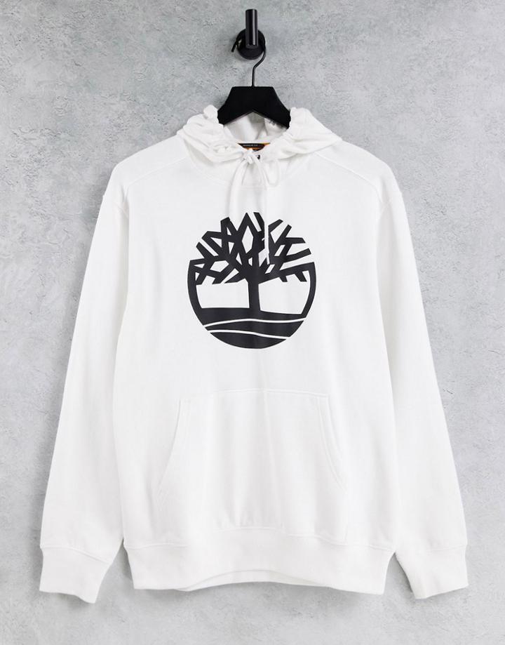 Timberland Core Tree Logo Hoodie In White