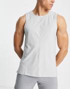 Nike Yoga Dri-fit Tank Top In Gray
