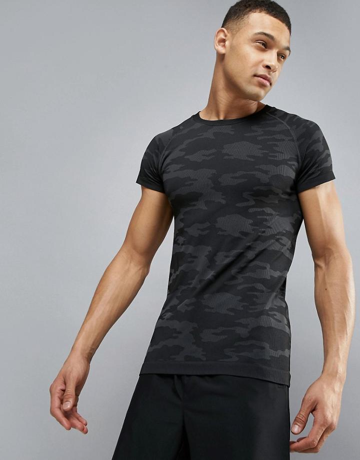 Ki5-a Rostov Seamless Gym T-shirt - Black