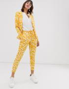 Ichi Leopard Print Suit Pants