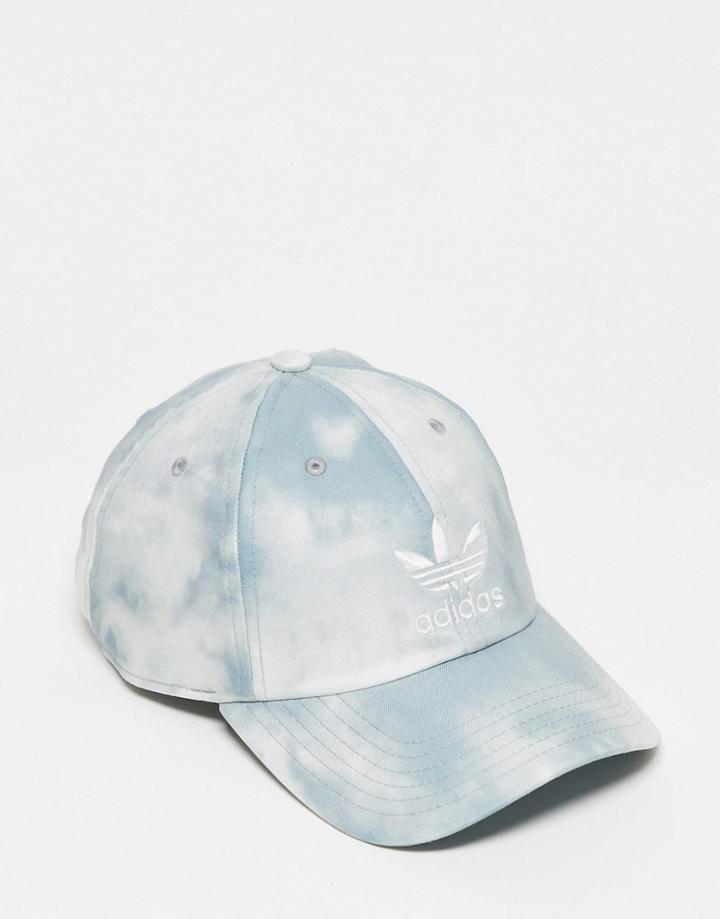 Adidas Originals Strapback Cap In Gray Tie Dye