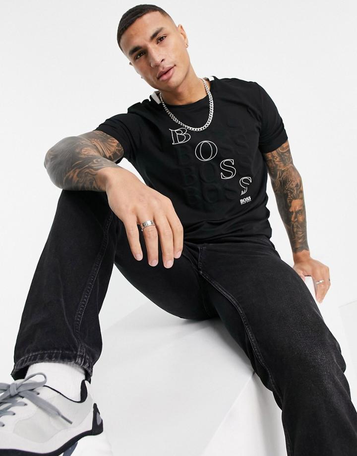 Boss Athleisure Teeonic T-shirt In Black