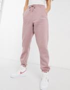 Missguided Set Oversized Sweatpants In Mauve-pink