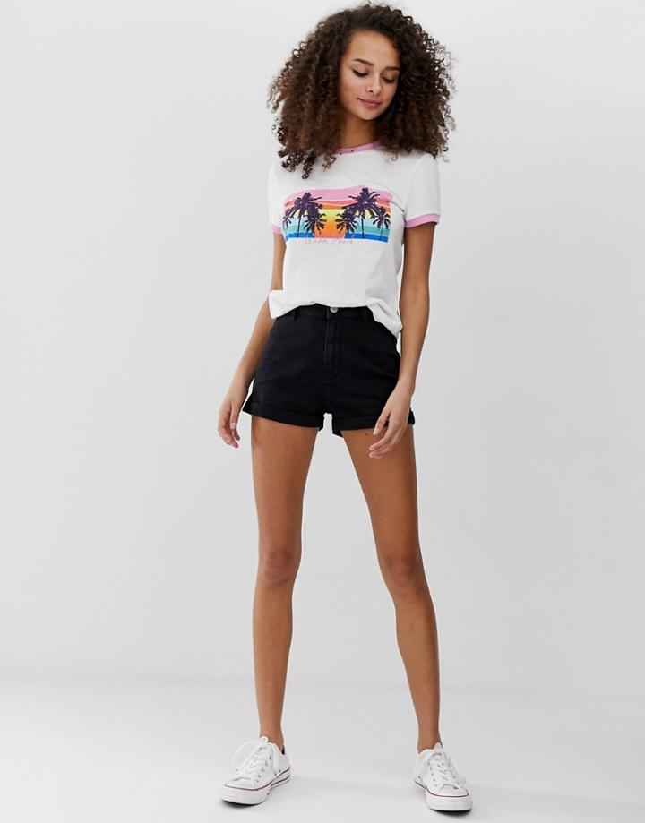 Brave Soul Joy Denim Shorts - Black