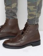 G-star Guard Lace Up Leather Boots - Brown