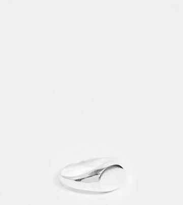 Kingsley Ryan Recycled Signet Ring In Sterling Silver