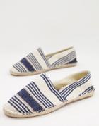 Asos Design Espadrille In Stripe-multi