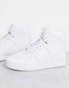 Truffle Collection Chunky Flatform Hi-top Sneakers In White