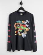 Tommy Jeans X Space Jam Unisex Long Sleeve Top In Black