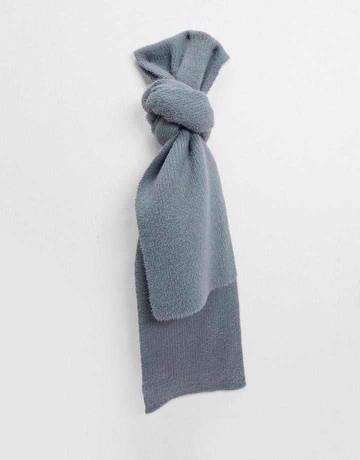 Boardmans Zola Sponge Knit Scarf In Gray-grey