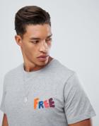 Jack & Jones Originals T-shirt With Free Embroidery - Gray