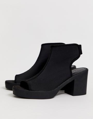 Asos Design Shona Chunky Shoe Boot In Black Neoprene