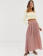 Nobody's Child Wide Leg Pants In Floral Two-piece - Pink
