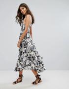Lira Floral Midi Beach Dress - Multi
