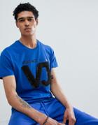 Versace Jeans T-shirt In Blue With Chest Logo - Blue