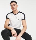 French Connection Tall Panel T-shirt In White