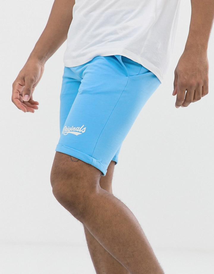 Jack & Jones Jog Sweat Shorts - Blue