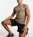 Vai21 Training Short Sleeve T-shirt In Walnut-brown