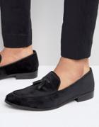 Dune Slipper Loafers In Velvet - Red