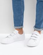 Fred Perry B721 Leather Velcro Sneakers White - White