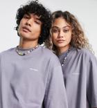 Collusion Unisex Oversized Logo T-shirt In Gray-neutral