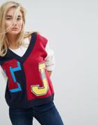Tommy Jeans Collegiate Sweater - Navy