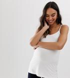 Asos Design Maternity Ultimate Cami In White - White