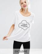 Cheap Monday Cloud Logo T-shirt - White