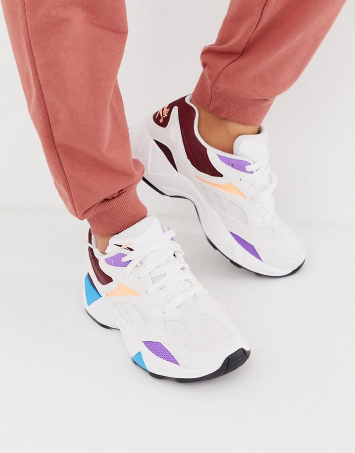 Reebok Aztrek 96 Sneakers In White Color Block