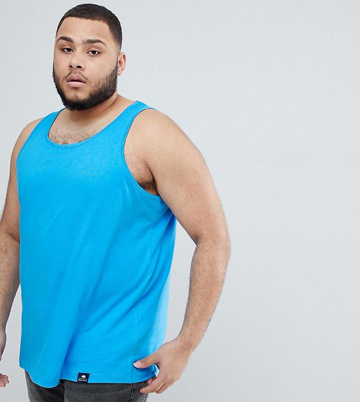 Badrhino Plus Tank In Azure Blue - Blue