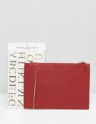 Johnny Loves Rosie Clutch Bag With Personalisation Foil Letters - Red