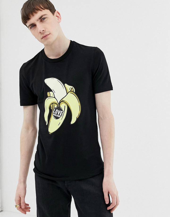 Love Moschino Banana T-shirt - Black