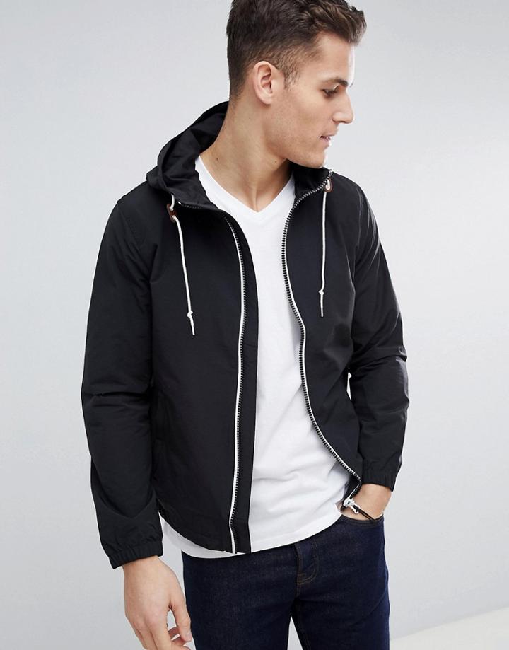 Next Hooded Jacket In Black - Black