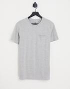 Threadbare Pocket T-shirt In Gray