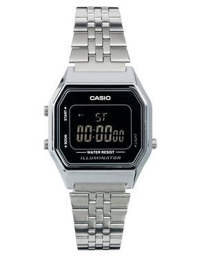 Casio La680wea Mini Digital Black Face Watch - Black