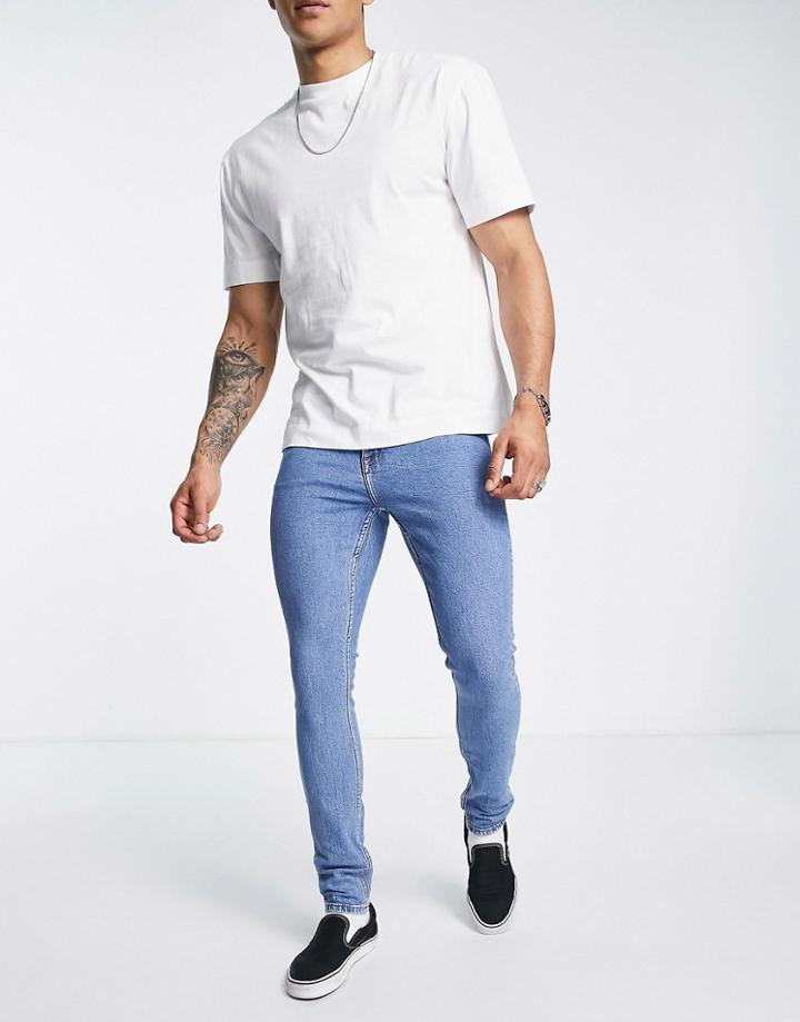 Dr Denim Chase Skinny Jeans In Light Wash-blue