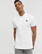 Jack & Jones Originals Polo With Taping In White