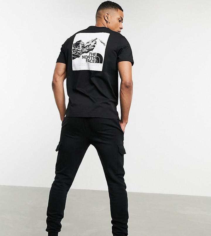 The North Face Mountain Graphic T-shirt In Black Exclusive At Asos