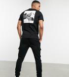 The North Face Mountain Graphic T-shirt In Black Exclusive At Asos