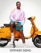 Asos Design Oversized Sweatshirt In Multicolor Tie Dye