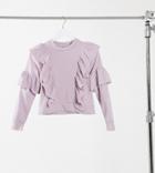 Influence Petite Frill Detail Sweater In Dusty Lilac-purple
